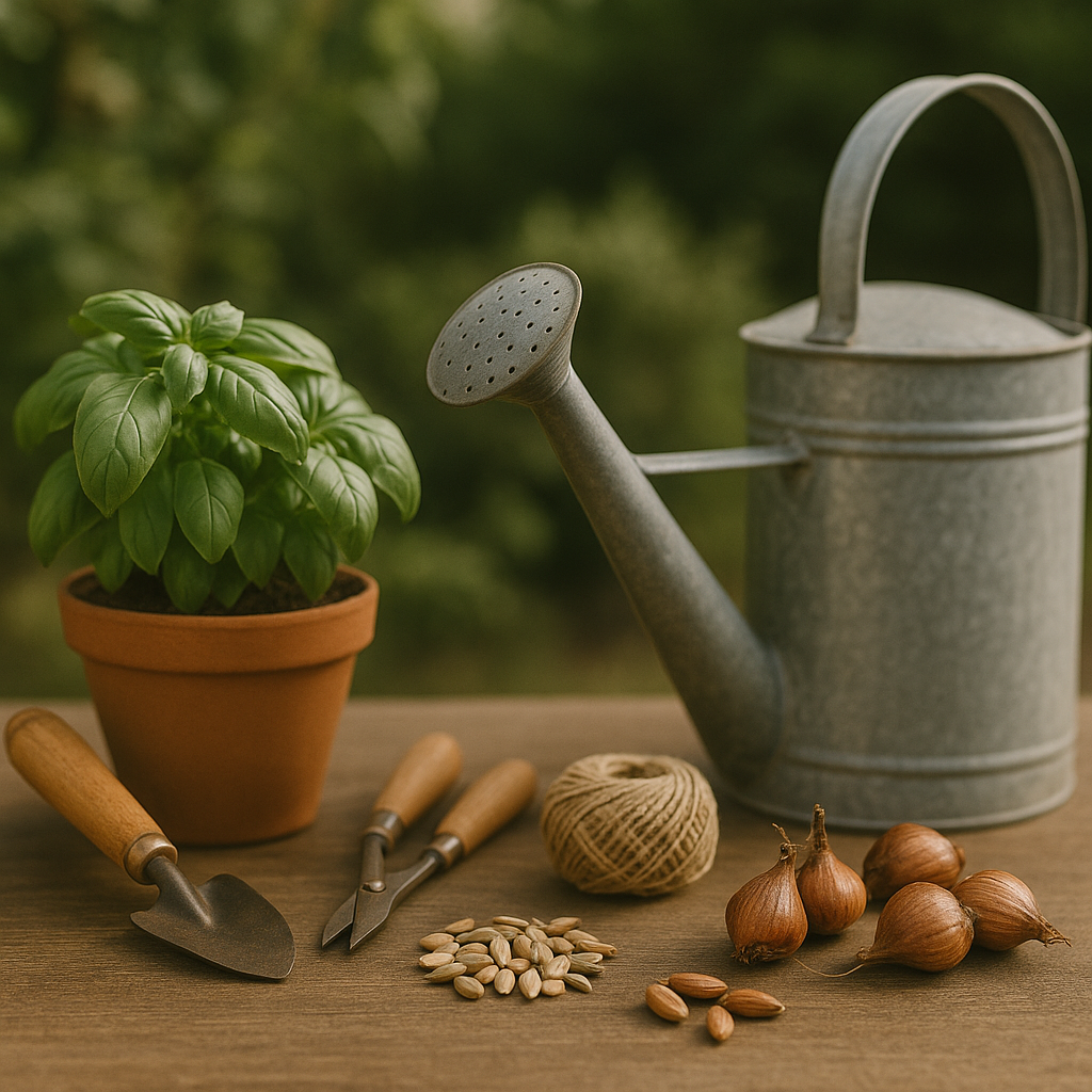 Trädgård och trädgårdsredskap