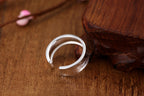 Justerbar silverring | i borstat silver