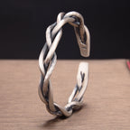 Justerbart silverarmband | tvinnad design
