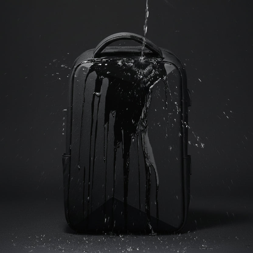 Stilren svart ryggsäck – modern design