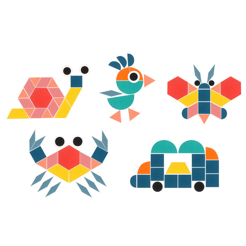 Skapa former med kreativt träpussel - fantasin sätter gränserna!