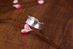 Justerbar silverring | i borstat silver
