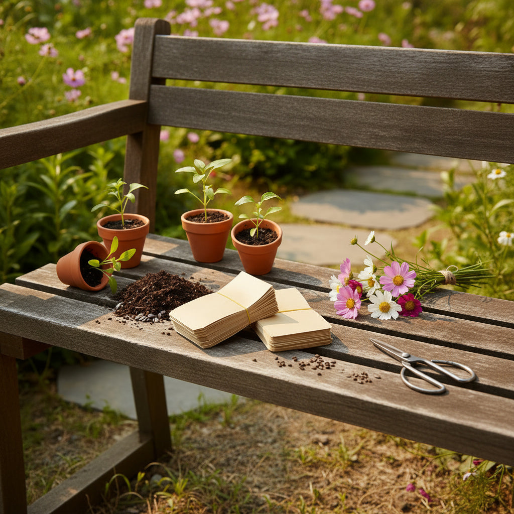 Fröpåsar i naturfärgat papper – skydda och bevara dina frön