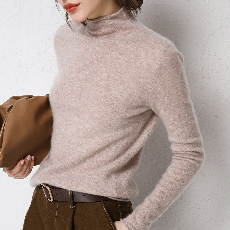 Elegant merinotröja med halvpolokrage – mjuk, tidlös och naturligt vacker