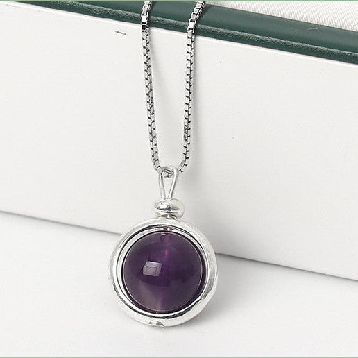 Jordens skatter - klotformat halsband med din personliga månadssten