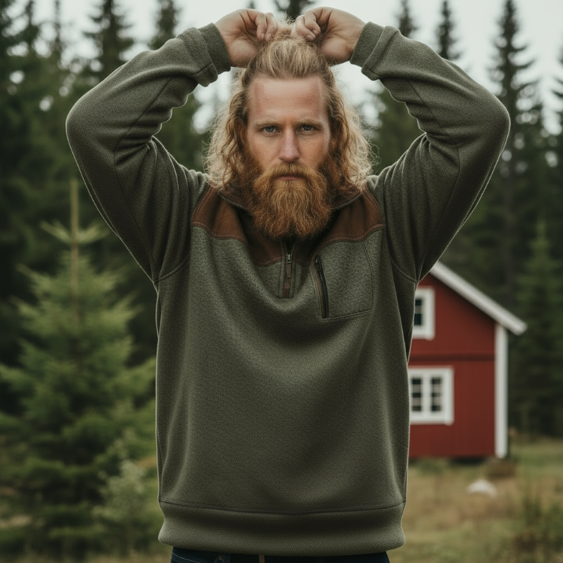 Klassisk tröja med dragkedja - enkel, elegant och självklar