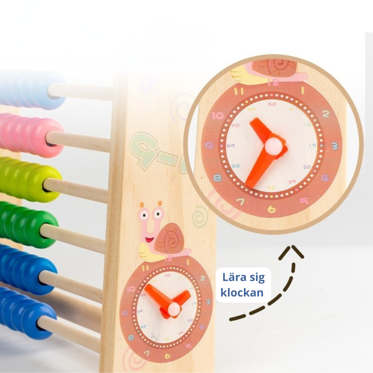 Träkulram - Den perfekta första matematikleken. Lärande lek med färg, form och matteglädje!