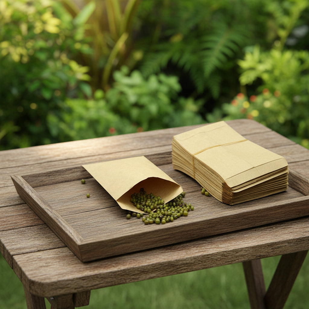 Fröpåsar i naturfärgat papper – skydda och bevara dina frön