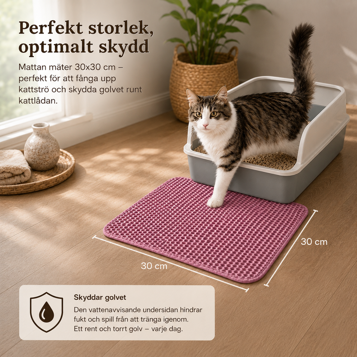 Kattlådematta | Vatten- och smutsavvisande
