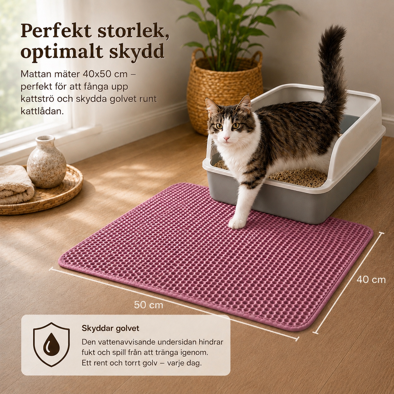 Kattlådematta | Vatten- och smutsavvisande