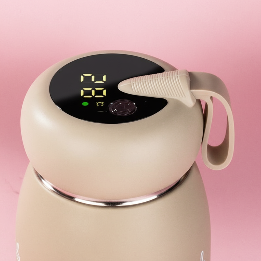 Smart termosflaska med digital temperaturdisplay