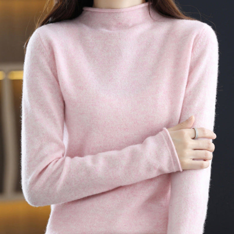 Elegant merinotröja med halvpolokrage – mjuk, tidlös och naturligt vacker