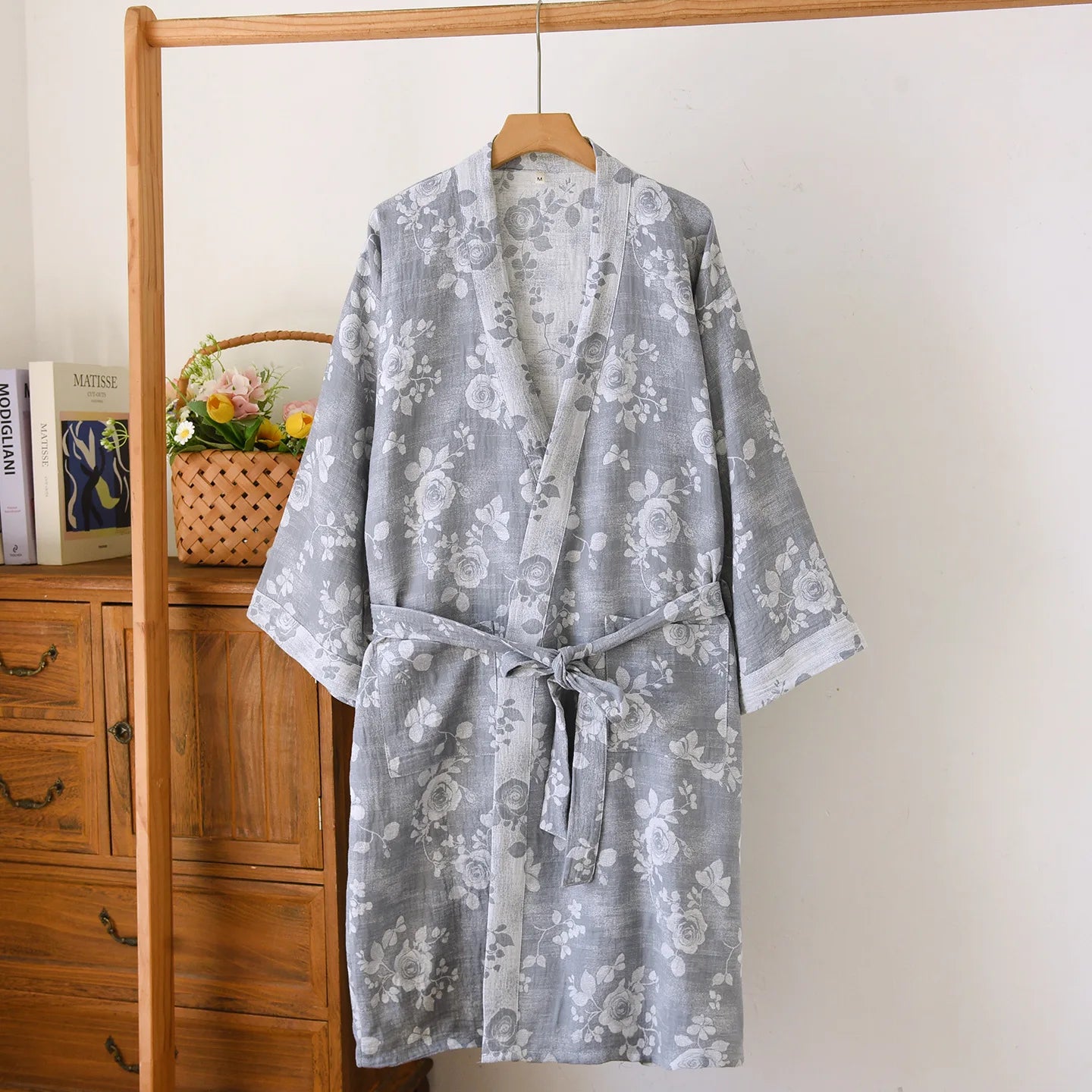 Elegant kimono i vackert vävd bomull | Känn dig gudomlig