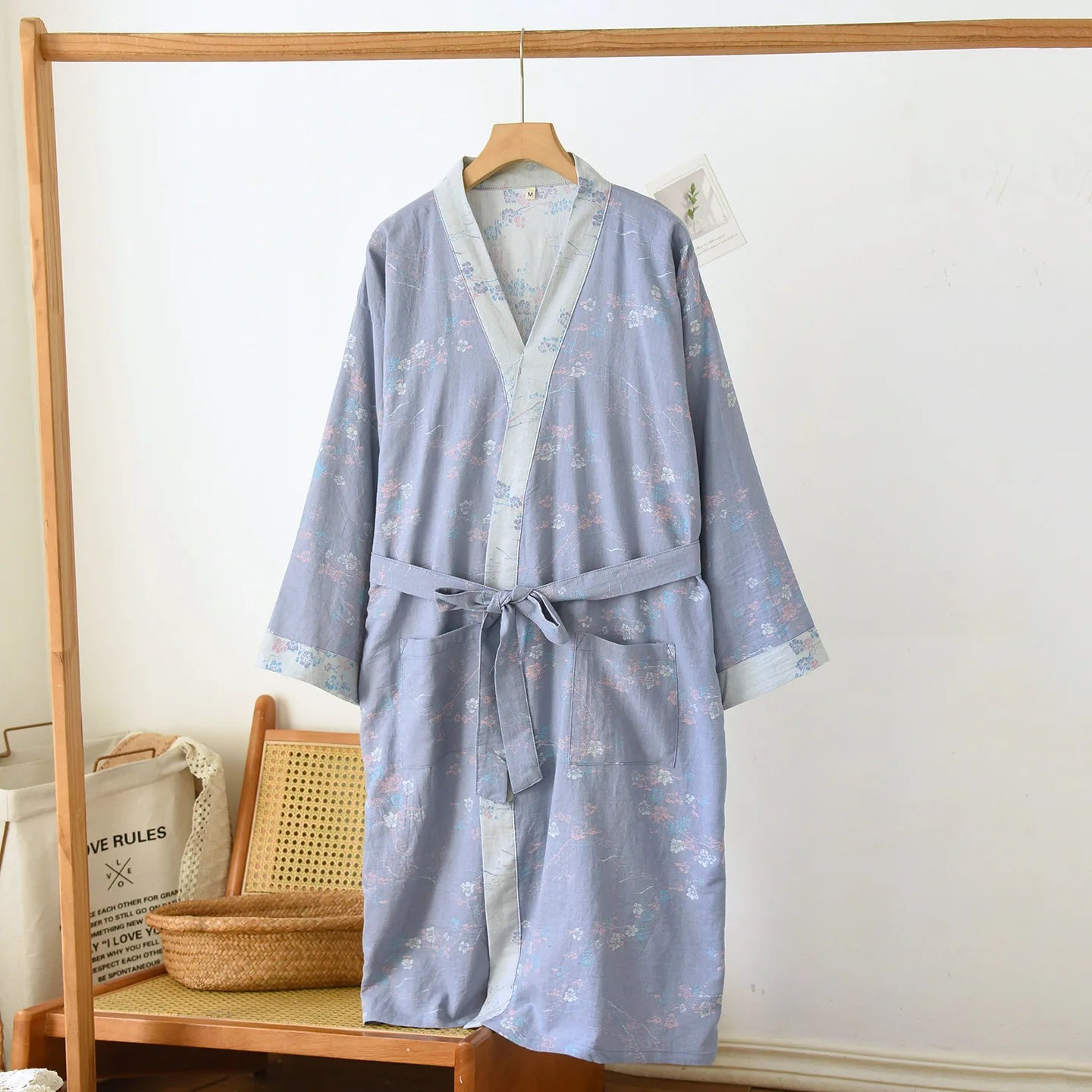 Elegant kimono i vackert vävd bomull | Känn dig gudomlig