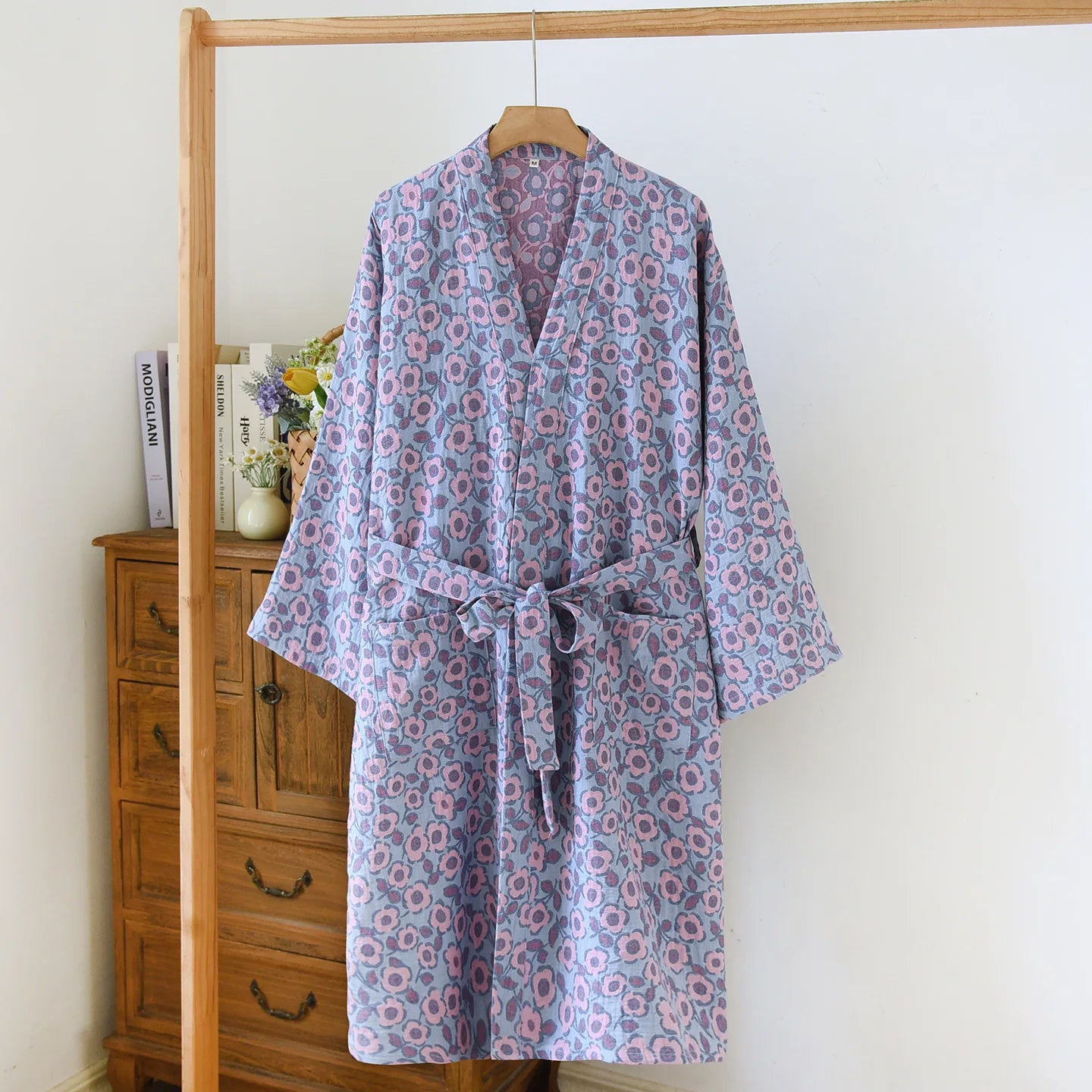Elegant kimono i vackert vävd bomull | Känn dig gudomlig