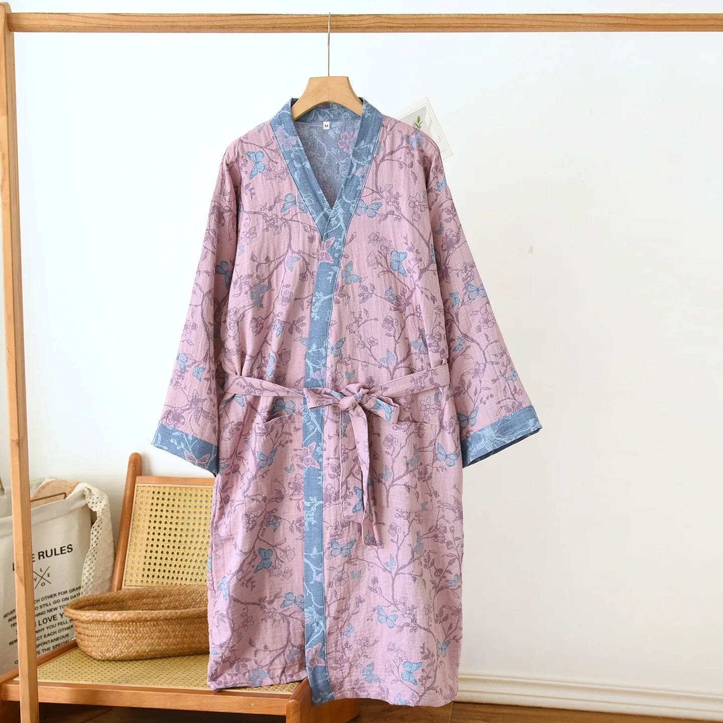 Elegant kimono i vackert vävd bomull | Känn dig gudomlig