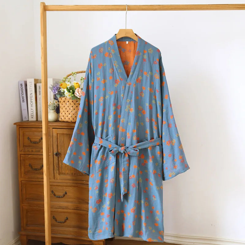 Elegant kimono i vackert vävd bomull | Känn dig gudomlig