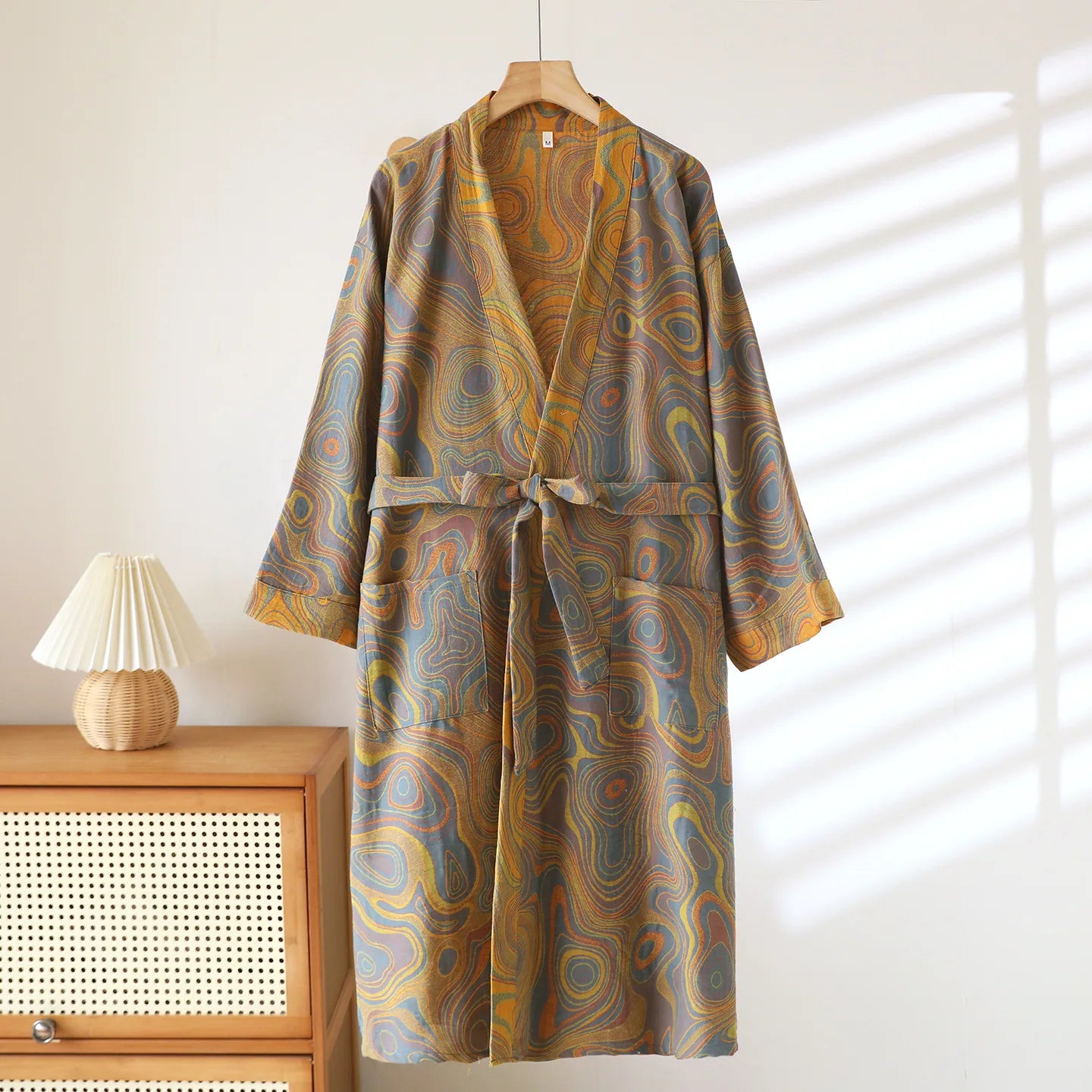 Elegant kimono i vackert vävd bomull | Känn dig gudomlig