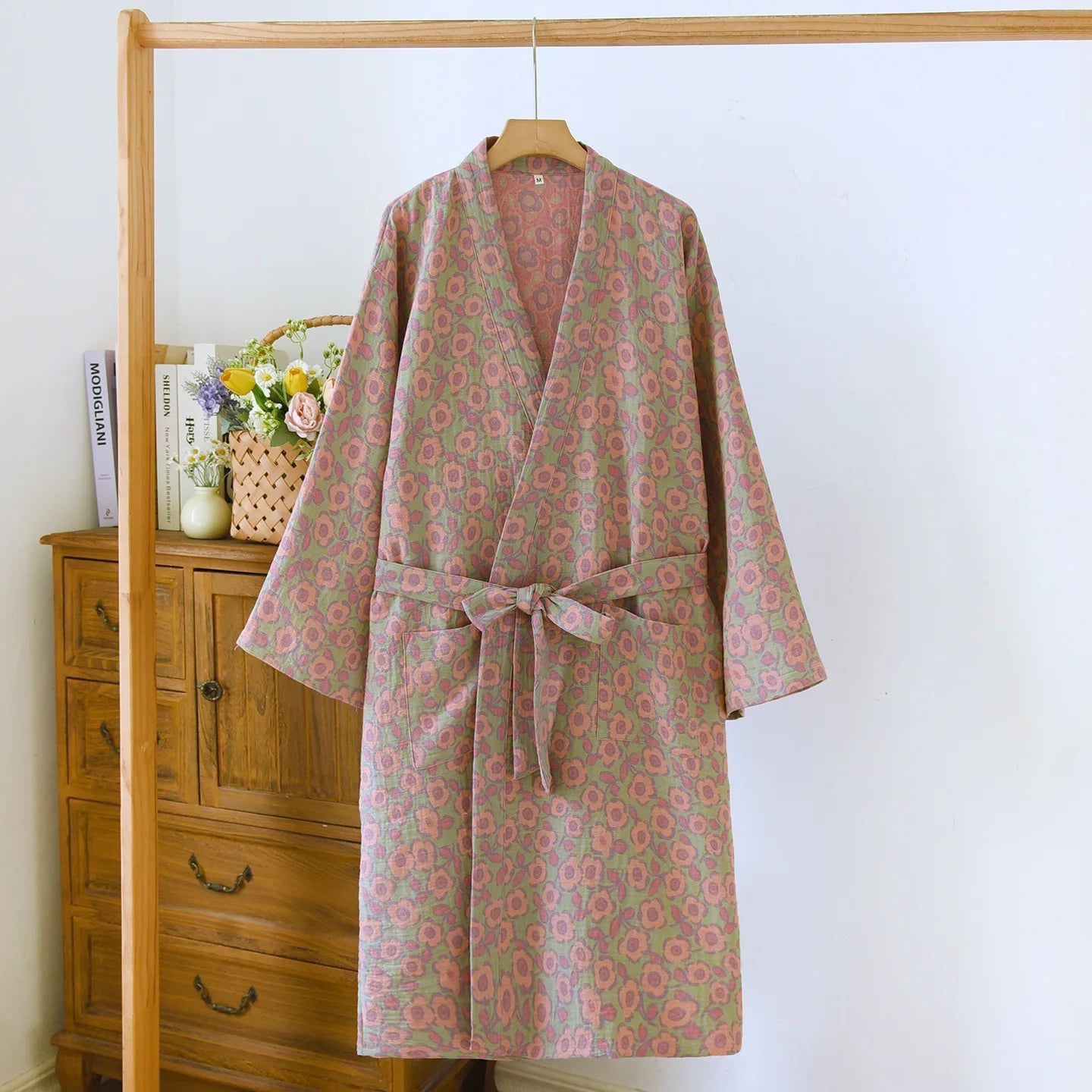 Elegant kimono i vackert vävd bomull | Känn dig gudomlig