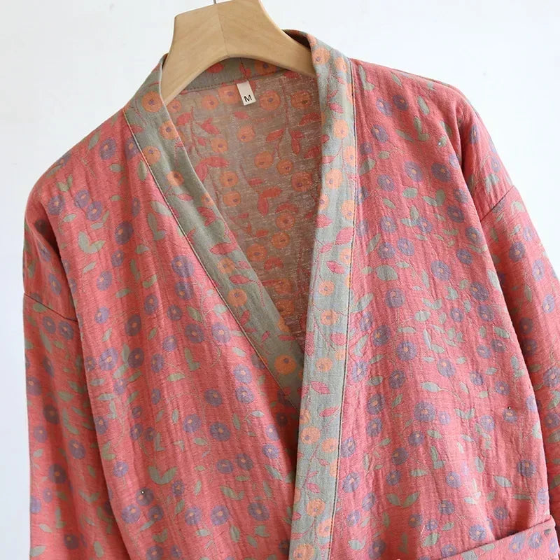 Elegant kimono i vackert vävd bomull | Känn dig gudomlig