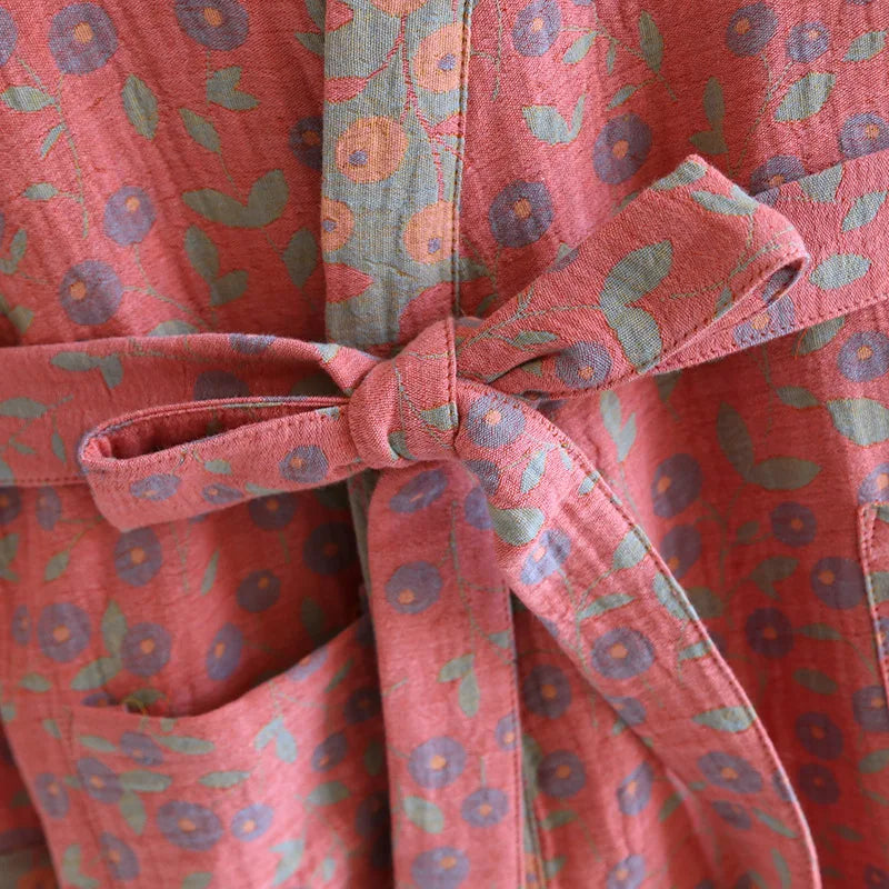 Elegant kimono i vackert vävd bomull | Känn dig gudomlig
