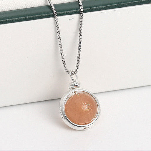 Jordens skatter - klotformat halsband med din personliga månadssten