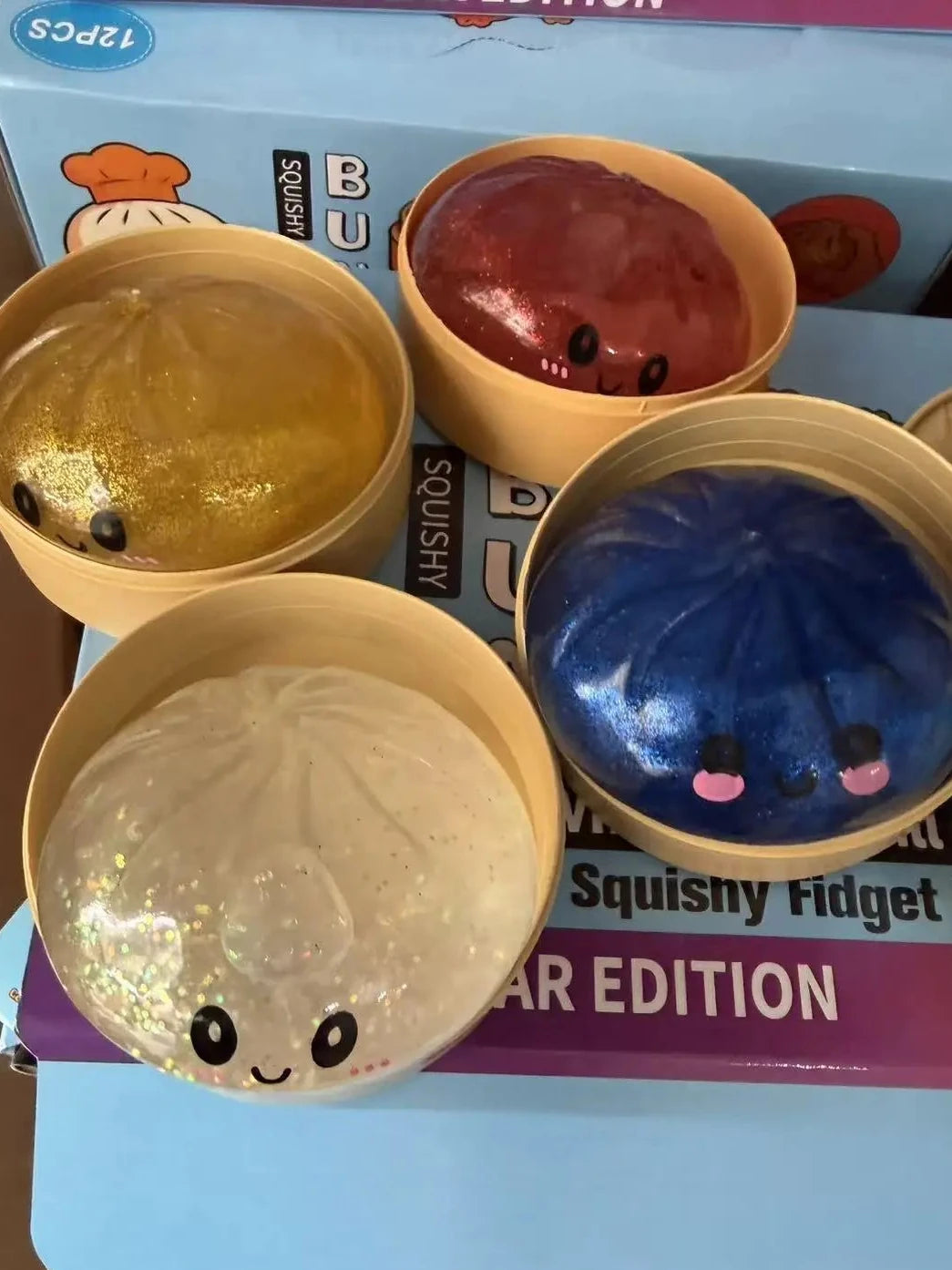 Squishy dumpling olika varianter