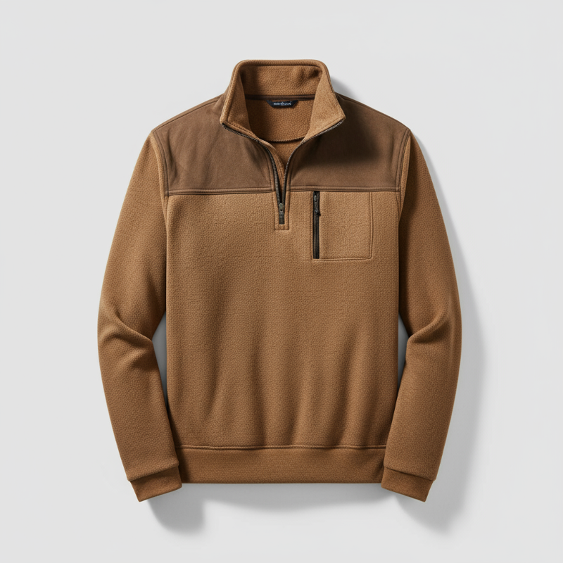 Klassisk tröja med dragkedja - enkel, elegant och självklar