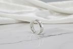 Justerbar silverring | i borstat silver