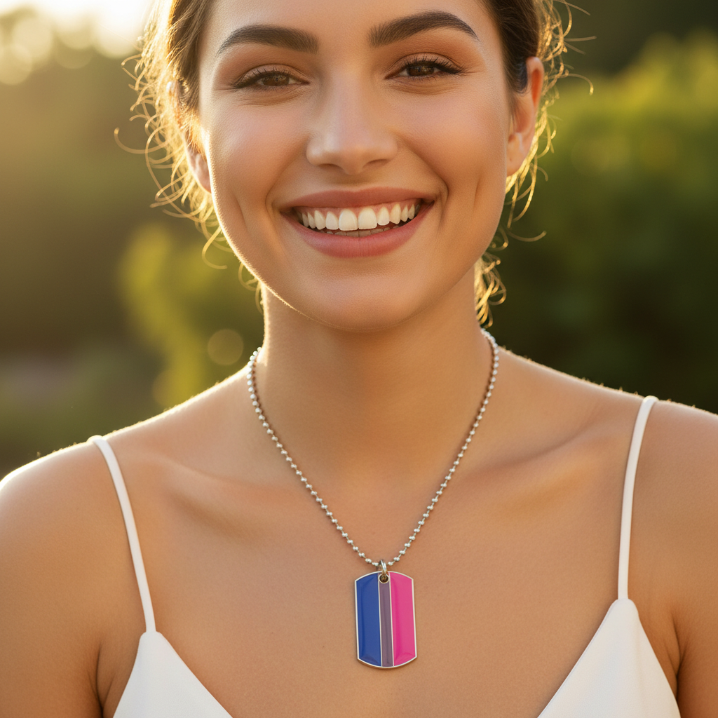 Pridehalsband i rostfritt stål | Symbol för kärlek & stolthet