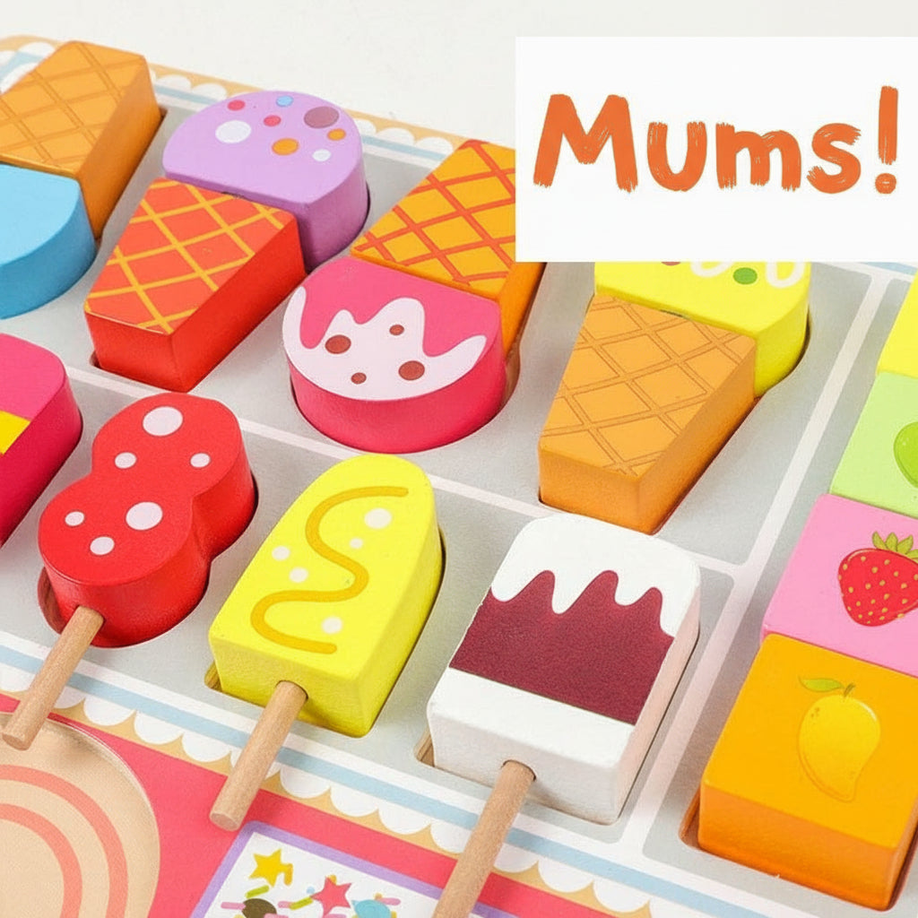 Glassaffär i trä - servera dagens smaskigaste favoriter. Skapad för små entreprenörer med stora drömmar!