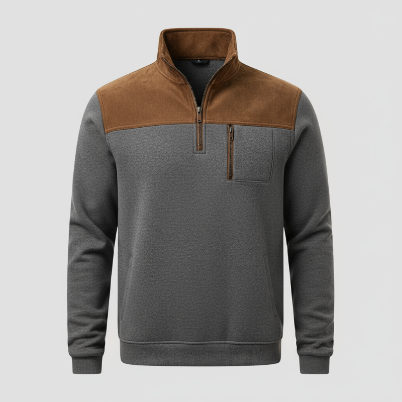 Klassisk tröja med dragkedja - enkel, elegant och självklar