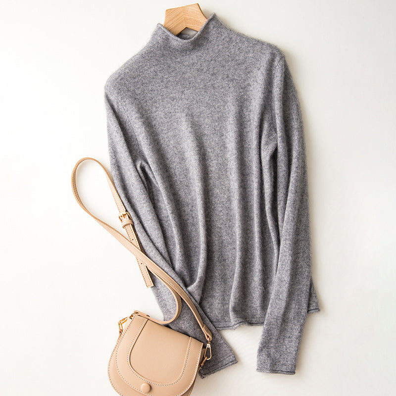 Elegant merinotröja med halvpolokrage – mjuk, tidlös och naturligt vacker