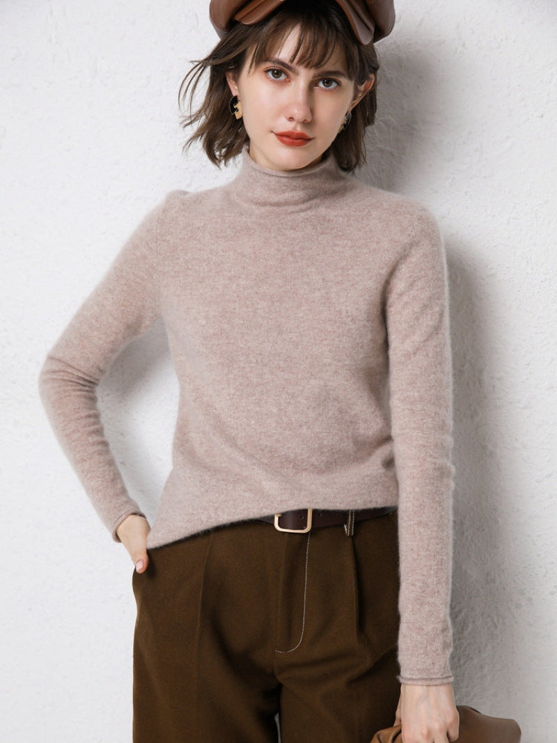 Elegant merinotröja med halvpolokrage – mjuk, tidlös och naturligt vacker