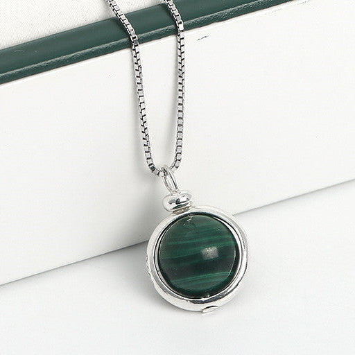 Jordens skatter - klotformat halsband med din personliga månadssten