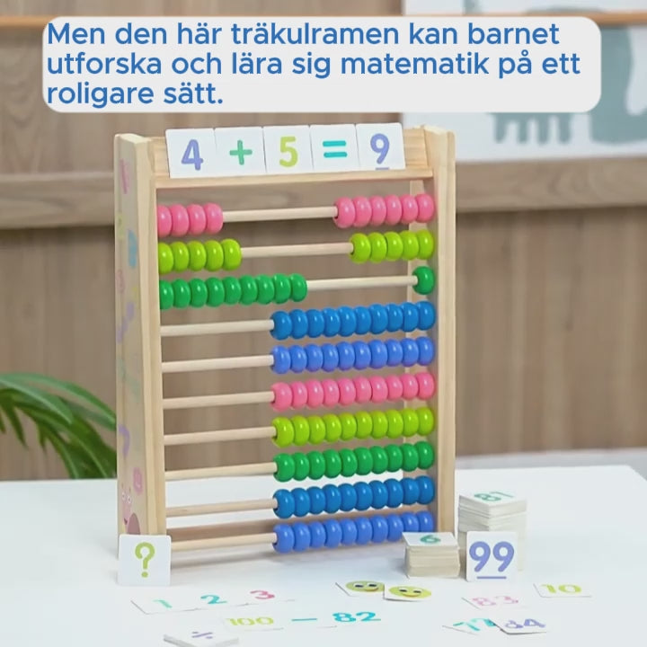 Träkulram - Den perfekta första matematikleken. Lärande lek med färg, form och matteglädje!
