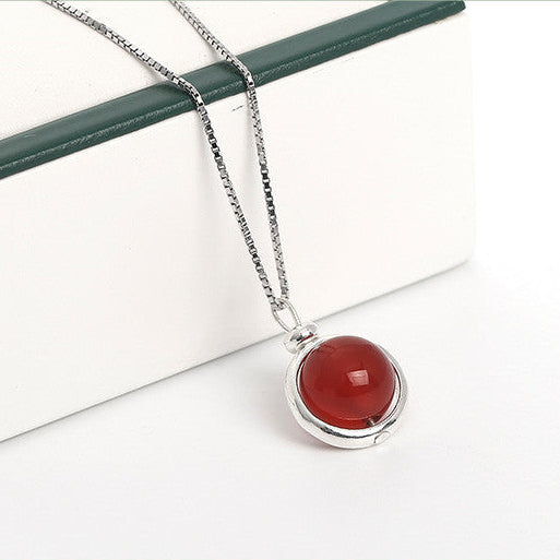 Jordens skatter - klotformat halsband med din personliga månadssten