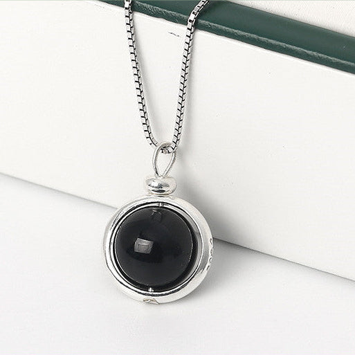 Jordens skatter - klotformat halsband med din personliga månadssten