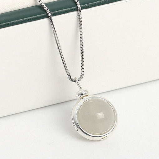 Jordens skatter - klotformat halsband med din personliga månadssten